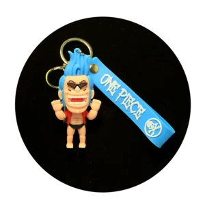 KSB-126 Anime - One Piece - Frankie Angry - Keychain With Silicone Band