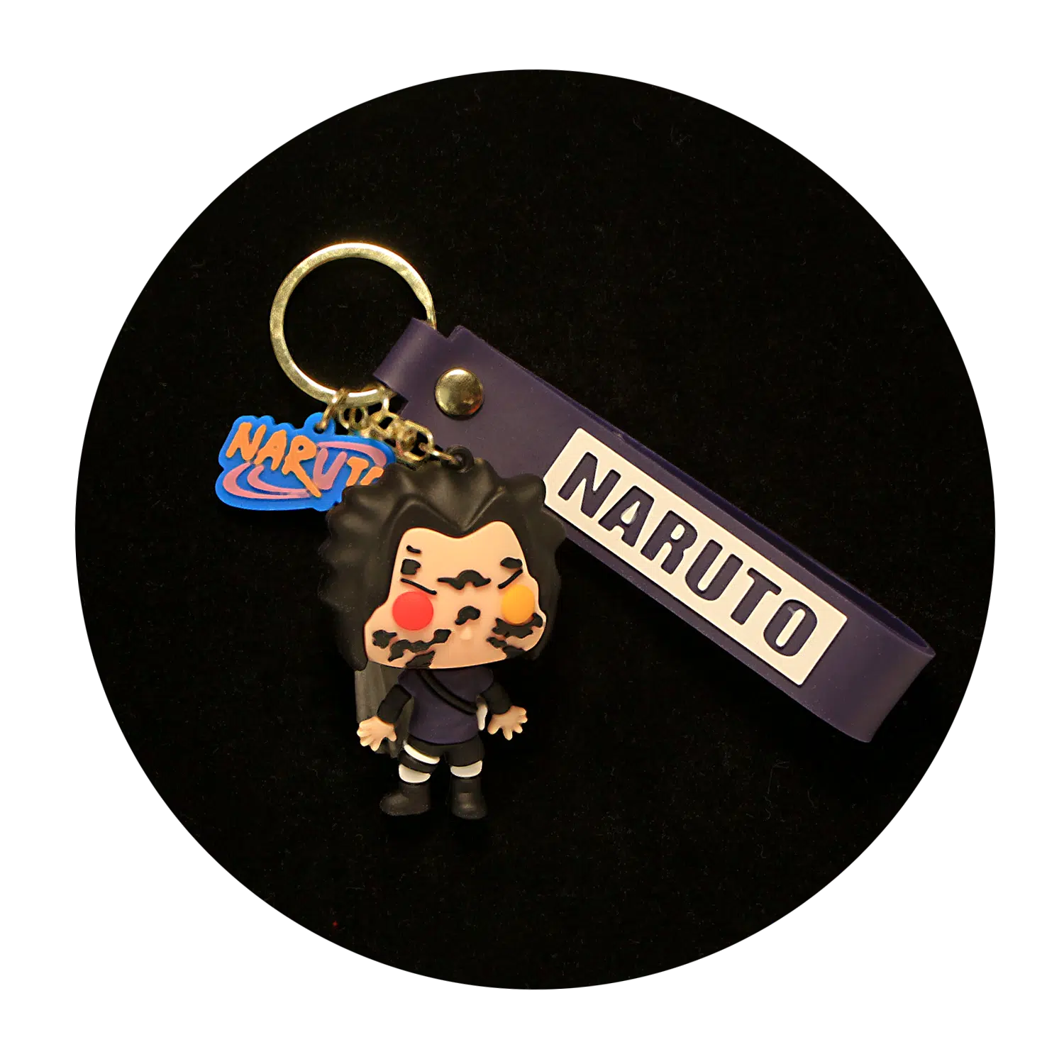 KSB-146 Anime – Naruto – Madara Uchiha – Keychain With Silicone Band