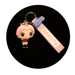 KSB-159 Anime - Naruto - Sakura Haruno - Keychain With Silicone Band