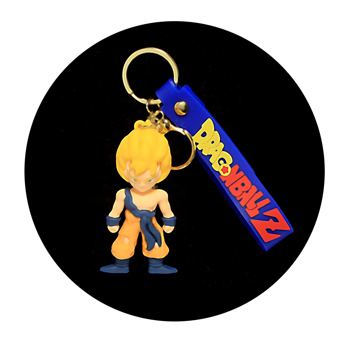 KSB-206 Anime – Dragon BallZ – Goku Rage Mode – Keychain With Silicone Band