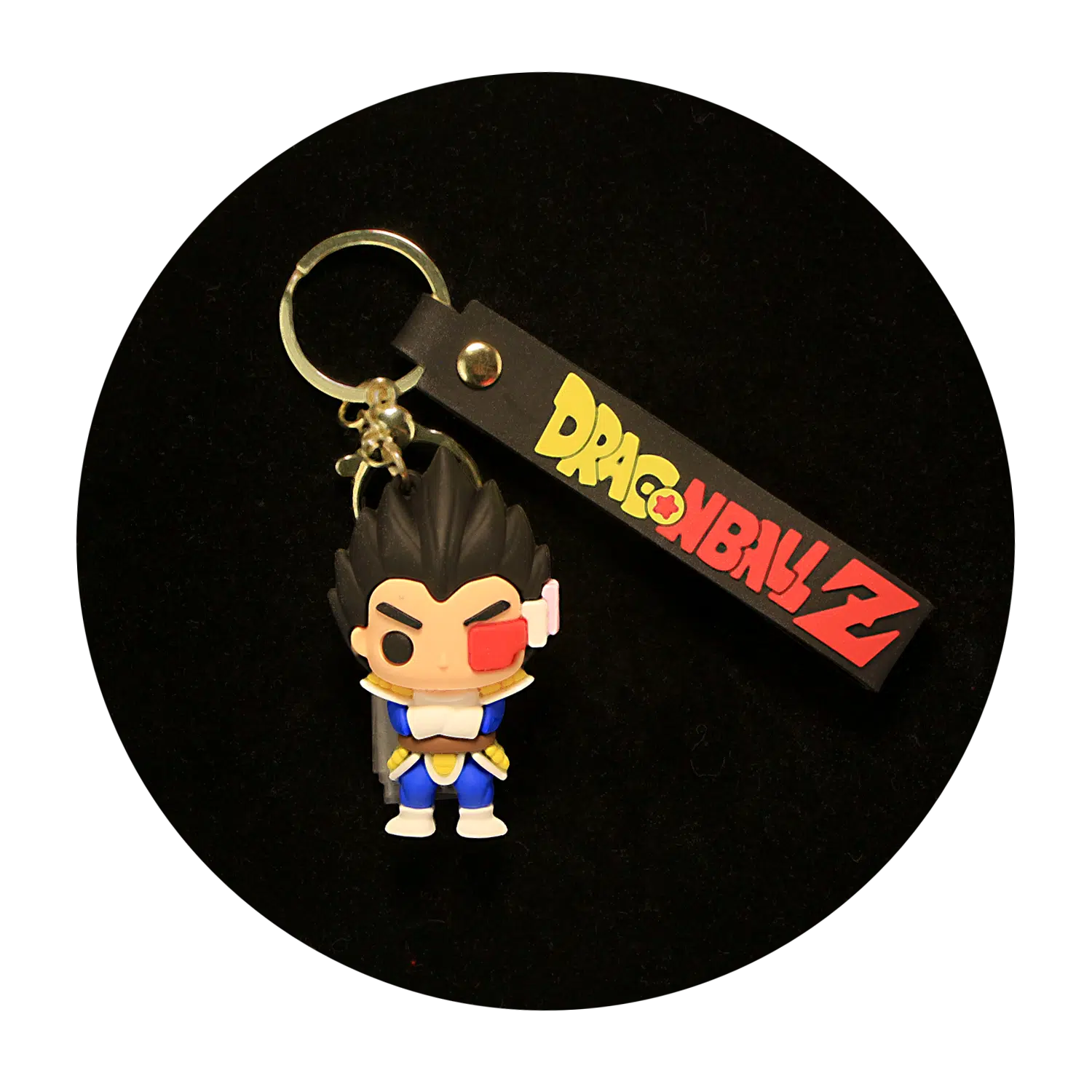 KSB-245 Anime - Dragon BallZ - Vegeta Scouter - Keychain With Silicone Band