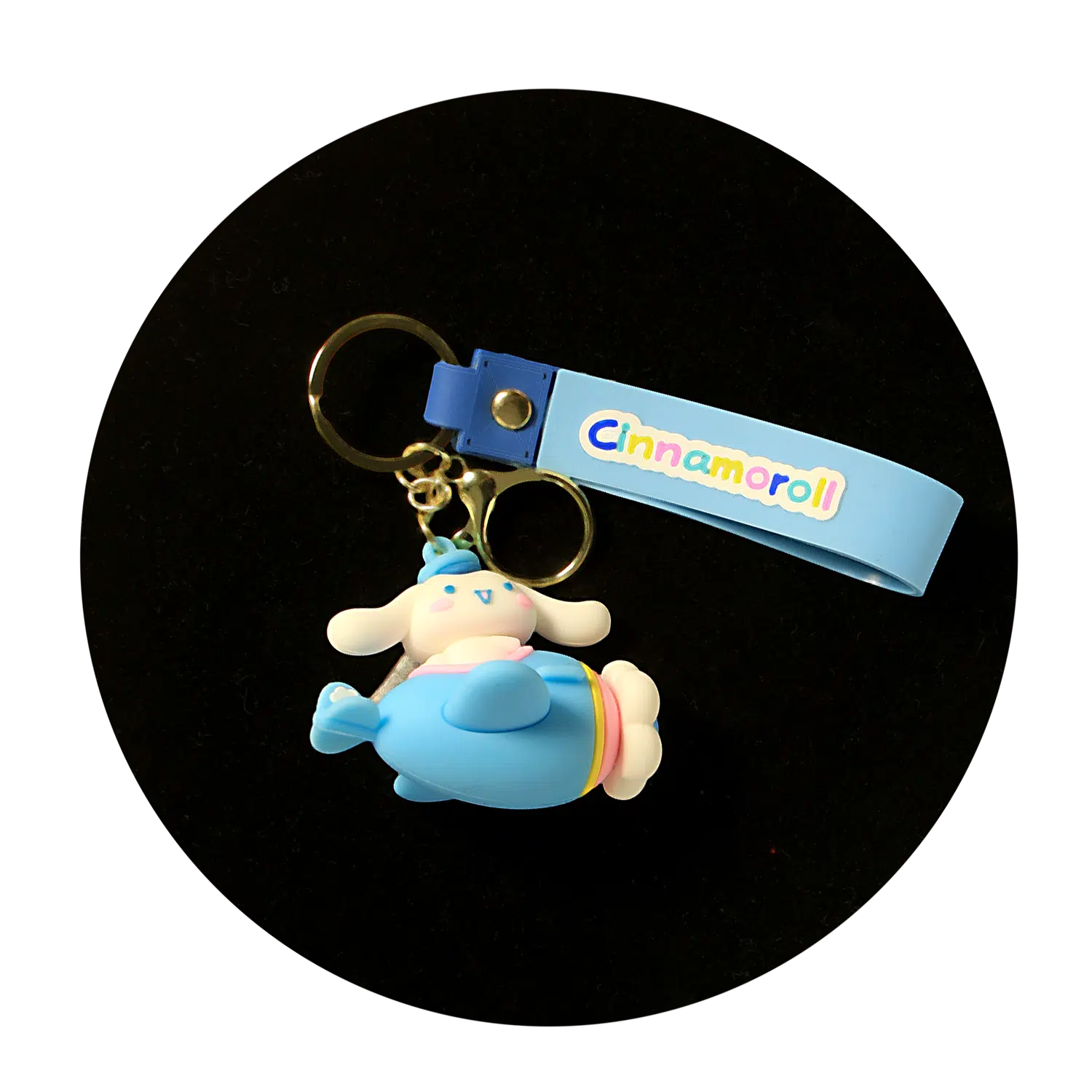 KSB-248 Cinnamoroll Keychain 01 - Keychain With Silicone Band
