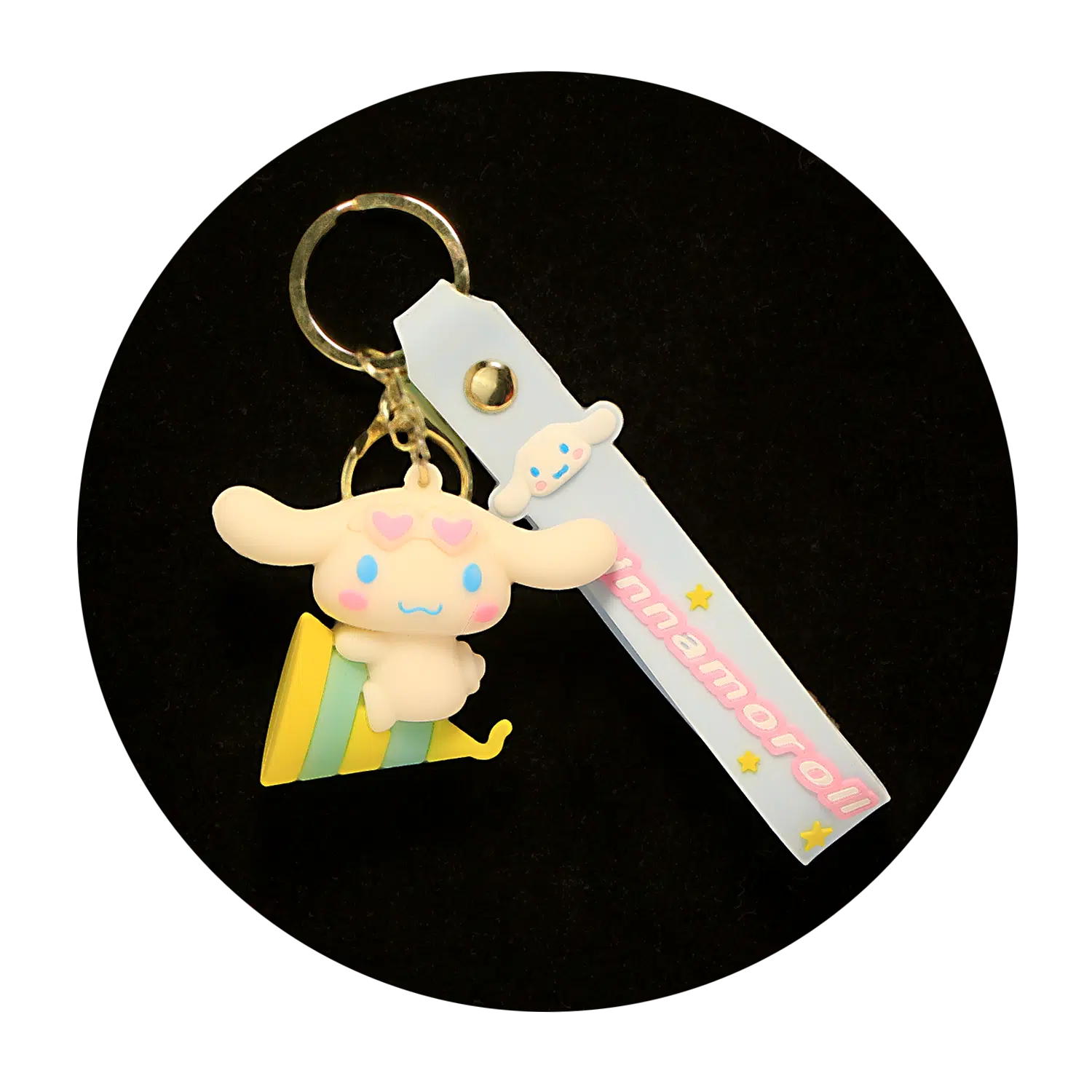 KSB-249 Cinnamoroll Keychain 02 - Keychain With Silicone Band