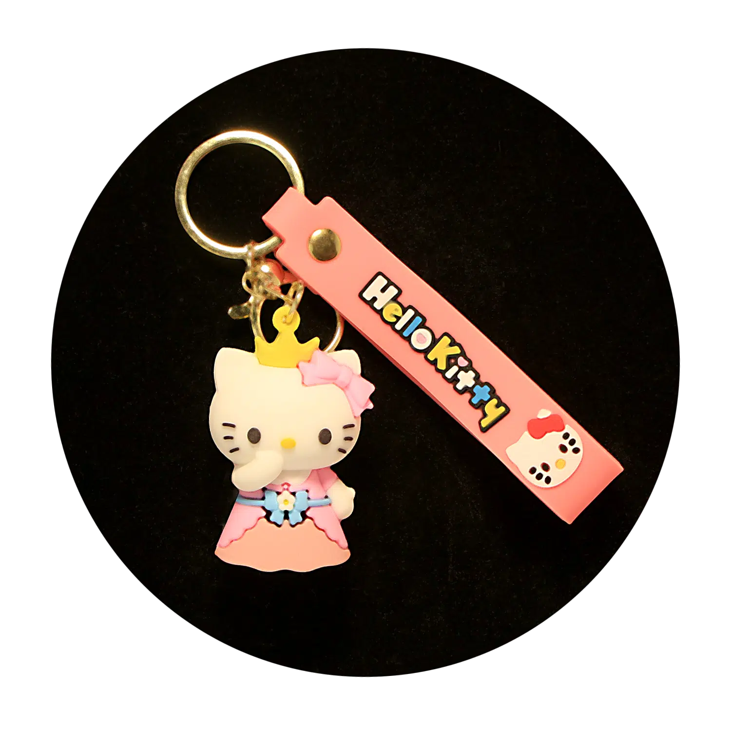 KSB-260 Hello Kitty Keychain 06 - Keychain With Silicone Band