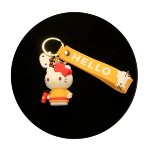 KSB-277 Hello Kitty Keychain 23 - Keychain With Silicone Band