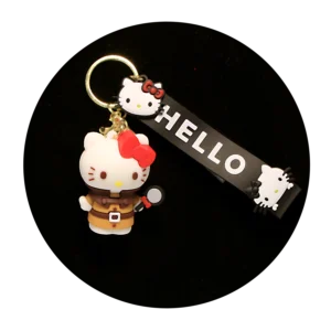 KSB-279 Hello Kitty Keychain 25 - Keychain With Silicone Band