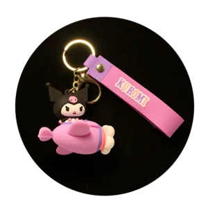 KSB-295 Kuromi Keychain 11 - Keychain With Silicone Band
