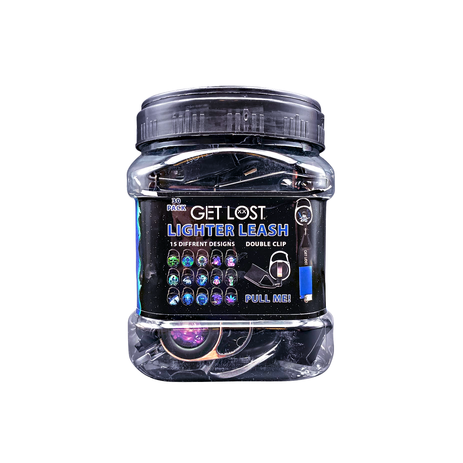 LL-30PK-002 - Get Lost Lighter Leash – Display Jar (30 Count) Set 02 - Image 4