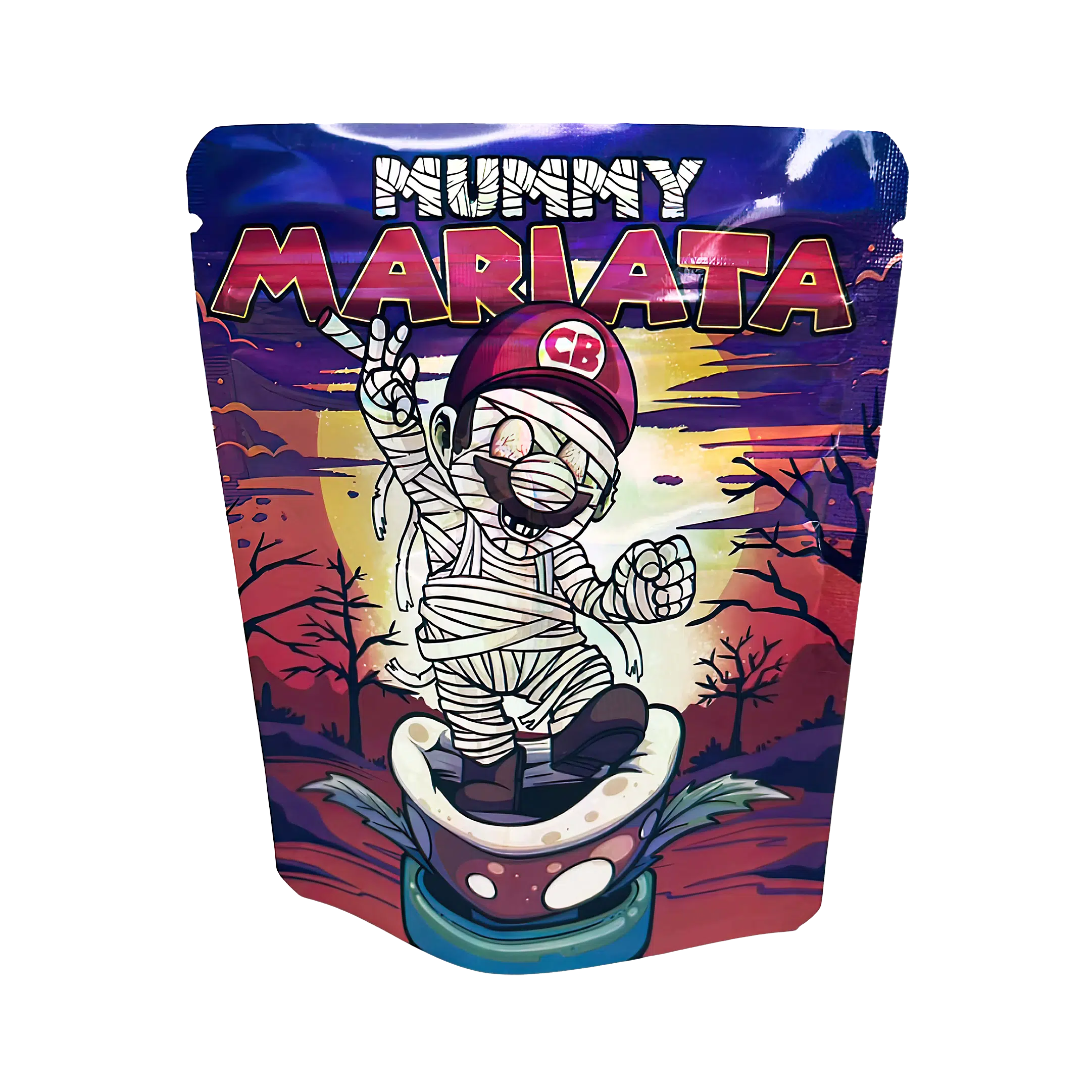 3.5 Gram Mylar Bag – Premium Smell-Proof Packaging - Mummy Mariata (50 Count) MB-35G-036