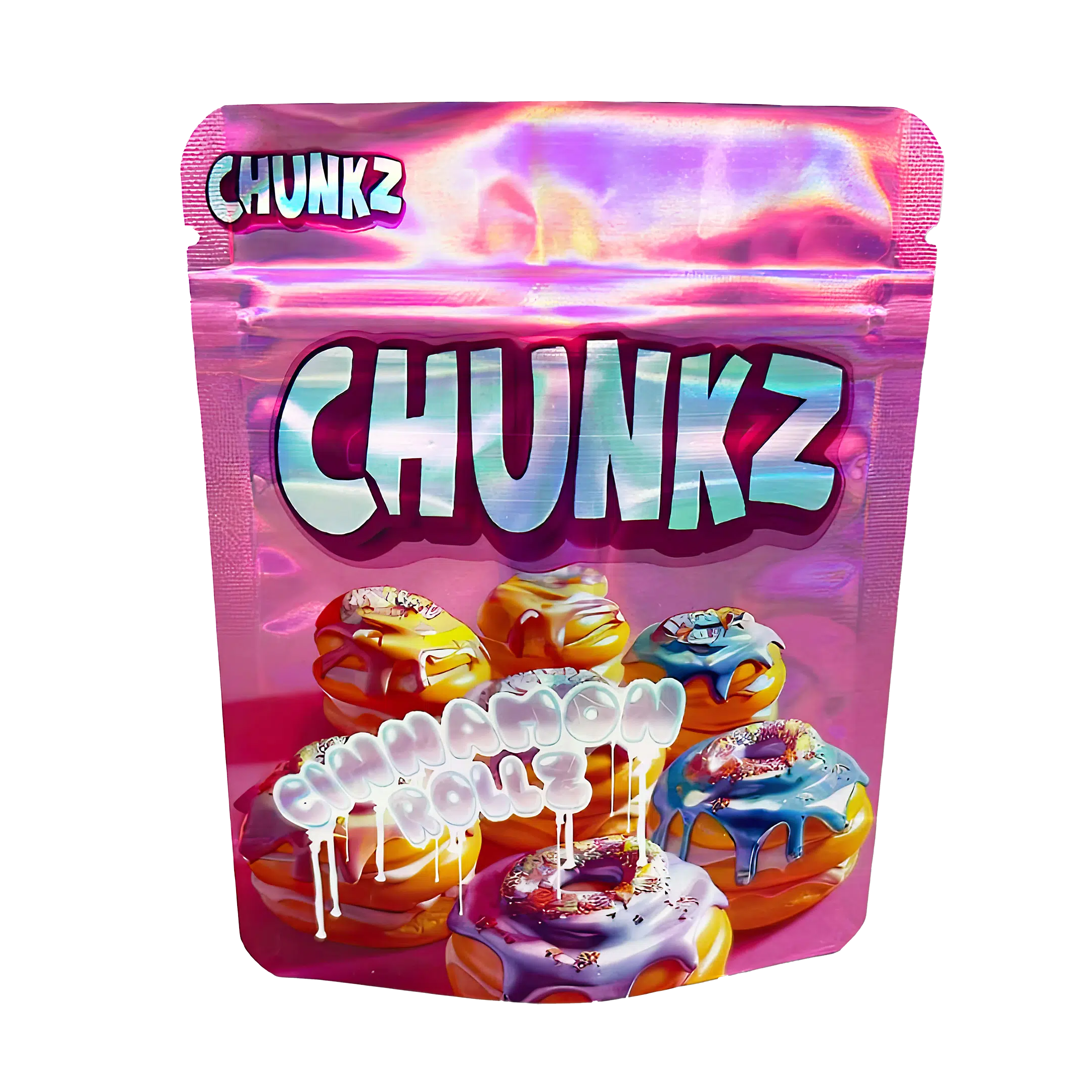 3.5 Gram Mylar Bag – Premium Smell-Proof Packaging - Chunkz Cinnamon Rolls (50 Count) MB-35G-049