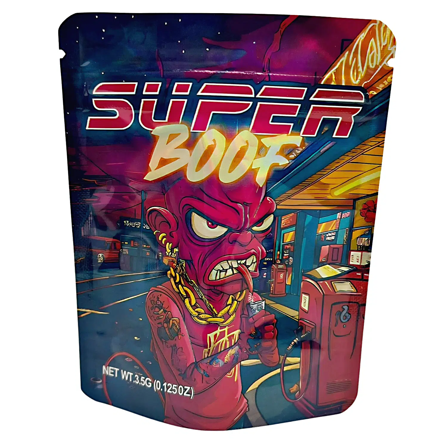 3.5 Gram Mylar Bag – Premium Smell-Proof Packaging – Super Boof (50 Count) MB-35G-075