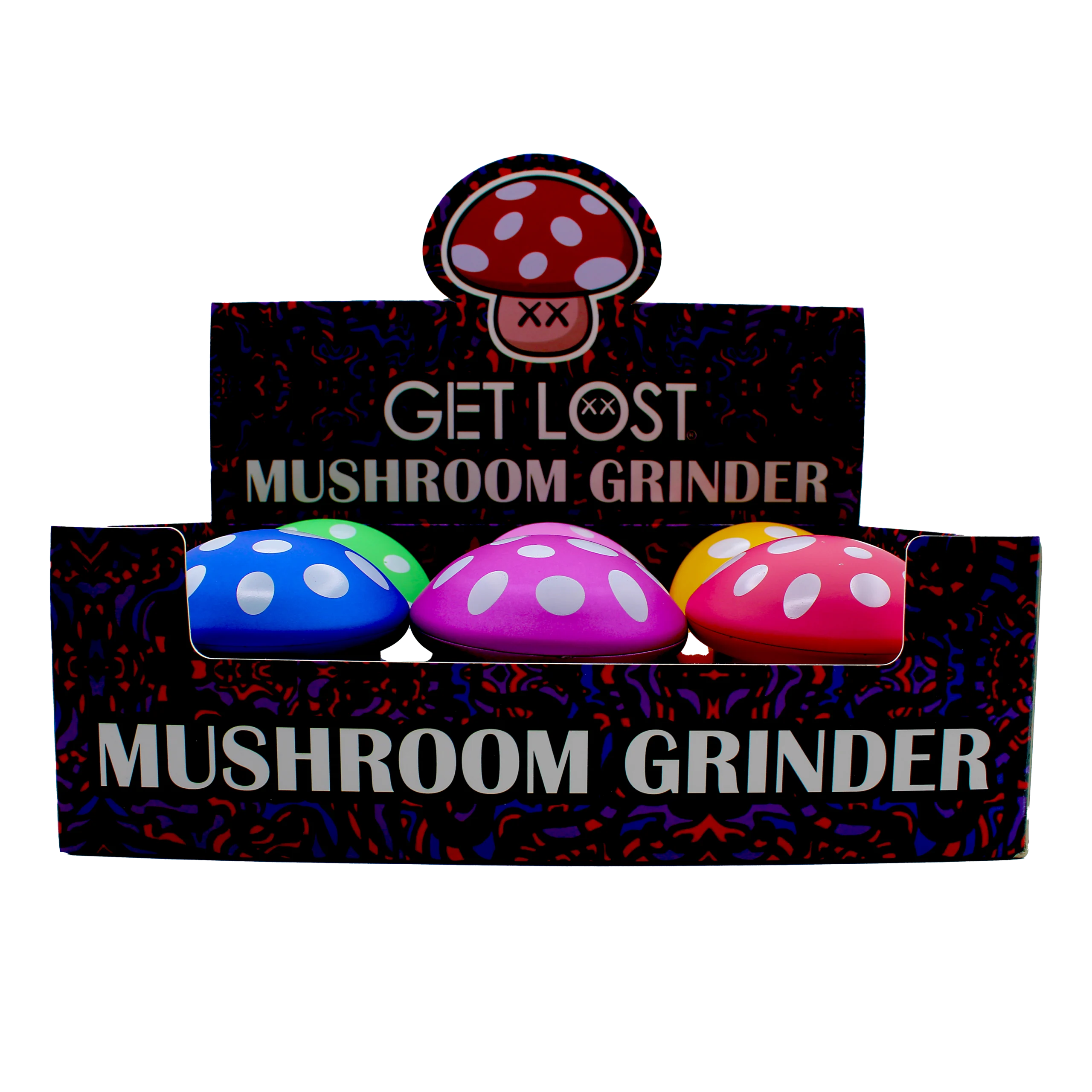 MG-MAT-002 – Get Lost Mushroom Grinder – (6 Count) (Matte)