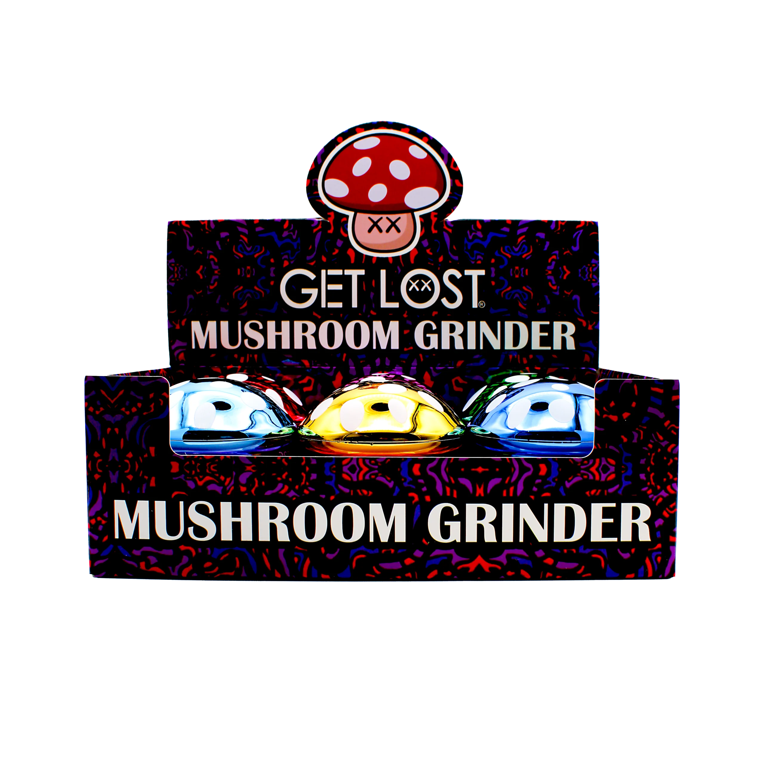 MG-SNY-001 – Get Lost Mushroom Grinder – (6 Count) (Shiny)