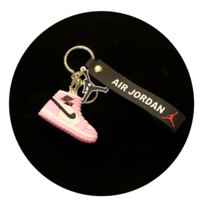 NK-SB-002 - Keychain Silicone Band - Air Jordan Shoe (Pink Nike)