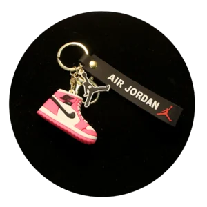 NK-SB-004 - Keychain Silicone Band - Air Jordan Shoe (Hot Pink)