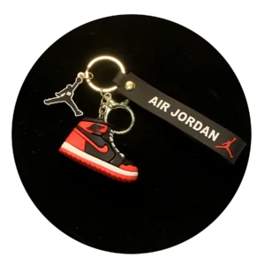 NK-SB-007 - Keychain Silicone Band - Air Jordan Shoe (Red Nike)