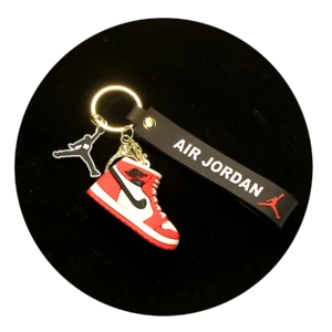 NK-SB-016 - Keychain Silicone Band - Air Jordan Shoe (Red Nike)