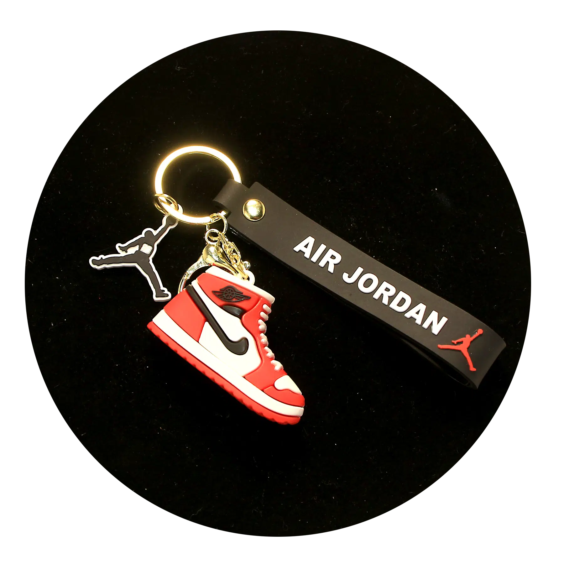 NK-SB-016 – Keychain Silicone Band – Air Jordan Shoe (Red Nike)