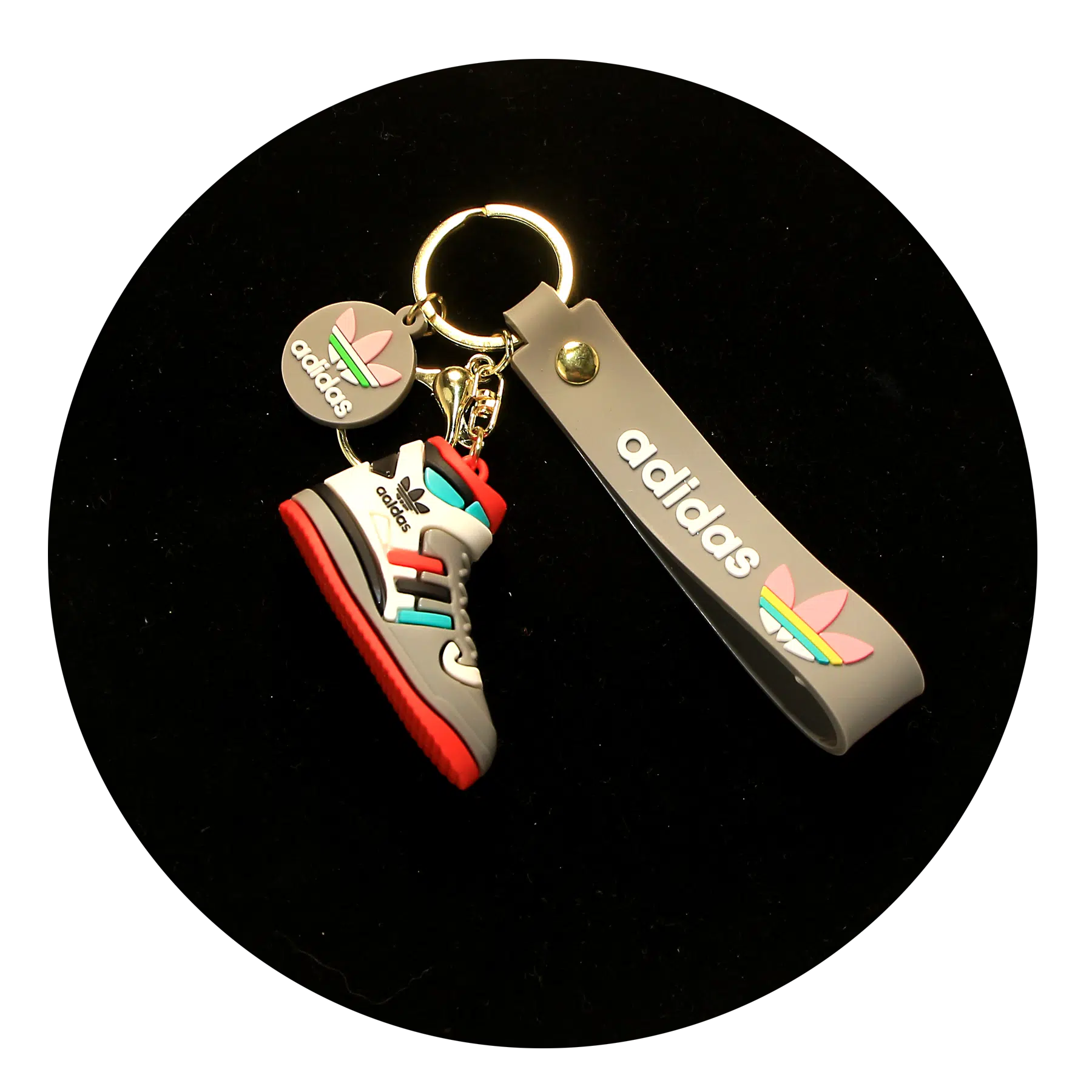 NK-SB-017 – Keychain Silicone Band – Adidas Shoe (Sand)