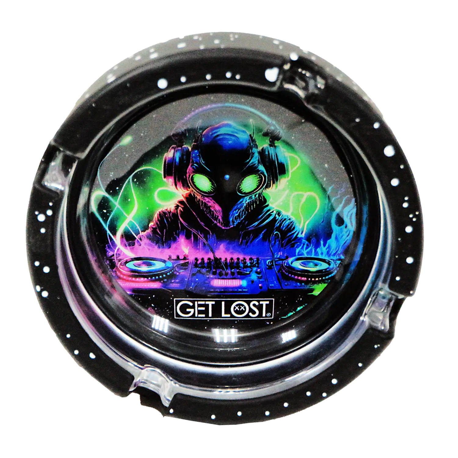 SA-6PK-012 Get Lost Glass Ashtray With Silicone Set 2 (6 Count) - Image 5