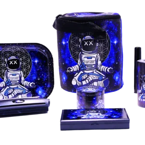 SB-GS-001 - Get Lost 7-in-1 Scale Bag Gift Set – Premium Smoking Essentials All-in-One (Astronaut Meditating)