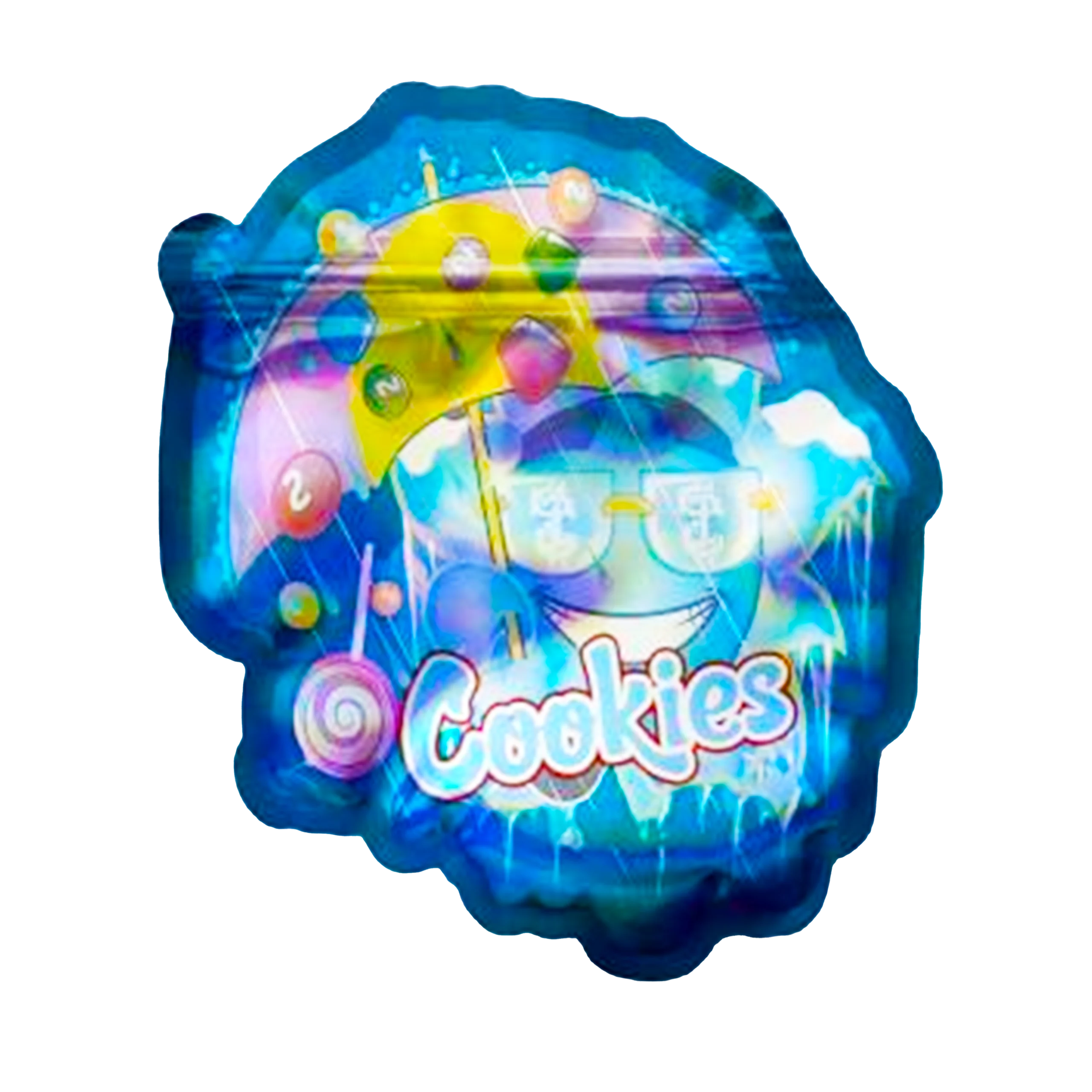 3.5g Shaped Mylar Bag – Premium Smell-Proof Packaging – Cookies (50 Count) SMB-35G-003