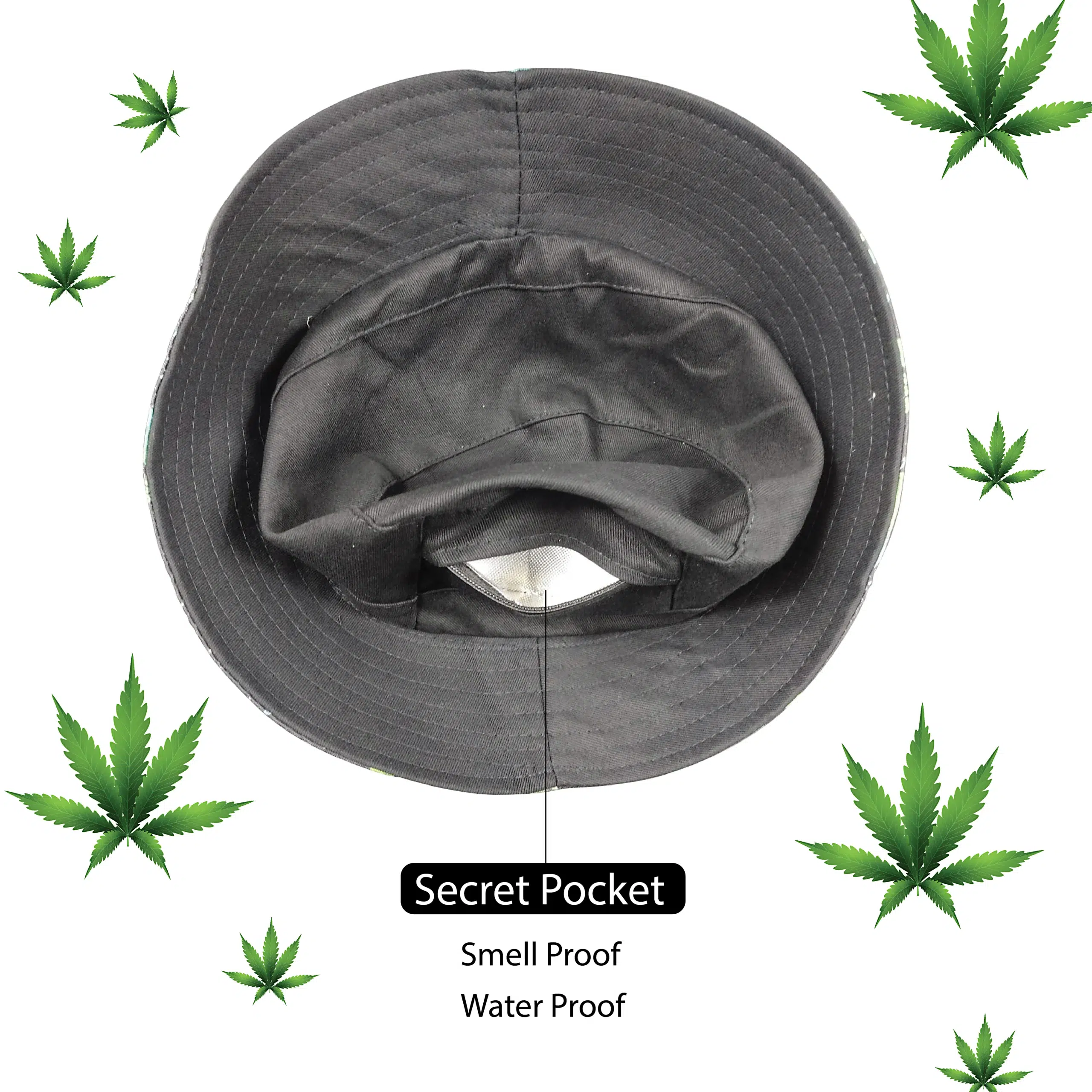 BH-009 Get Lost Smell Proof Bucket Hat (Classic Style) 009 - Image 3