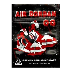 1 Gram Mylar Bag – Premium Smell-Proof Flower Packaging - Air Dordan OG (100 Count) CMB-1G-003