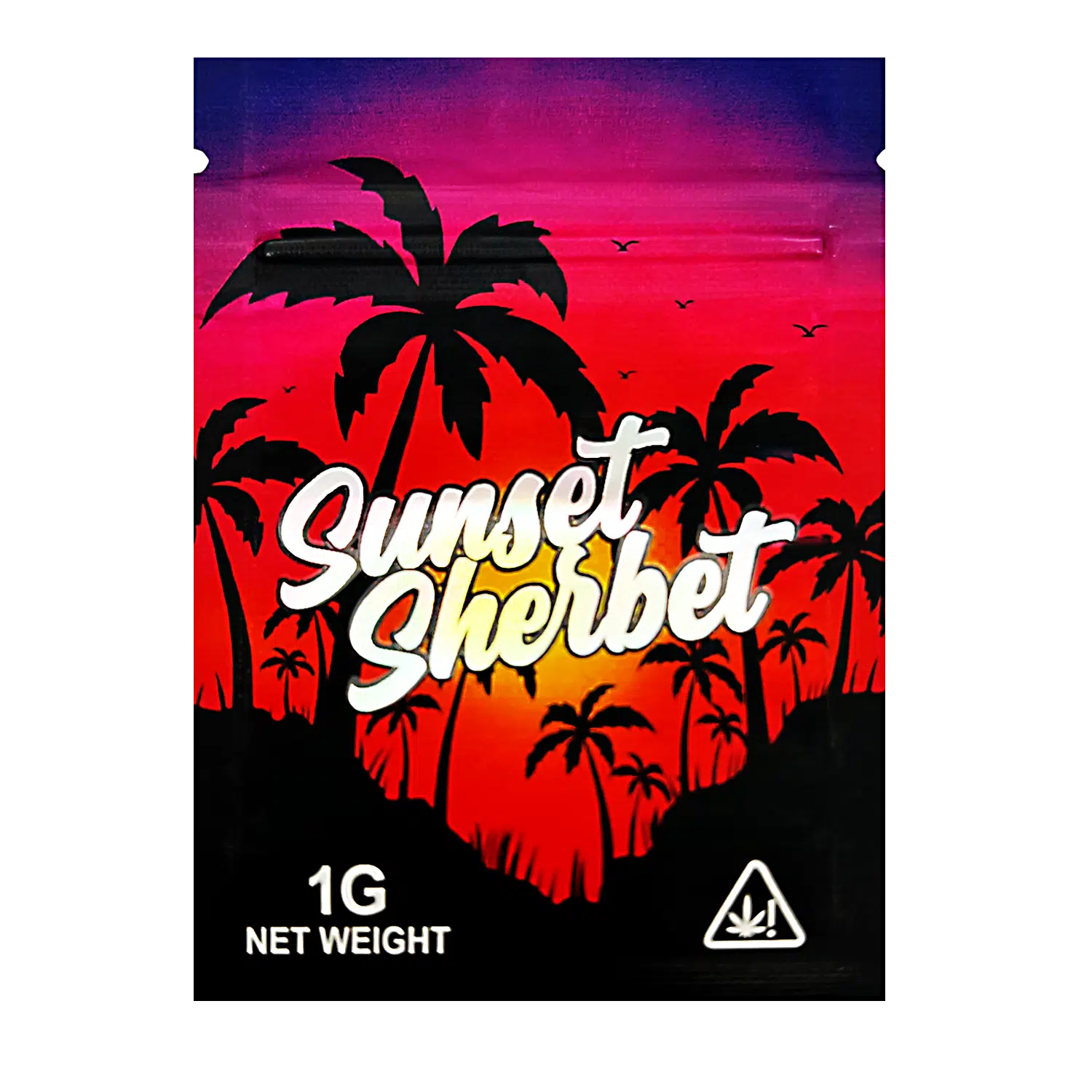 1 Gram Mylar Bag – Premium Smell-Proof Flower Packaging - Sunset Sherbet (100 Count) CMB-1G-157