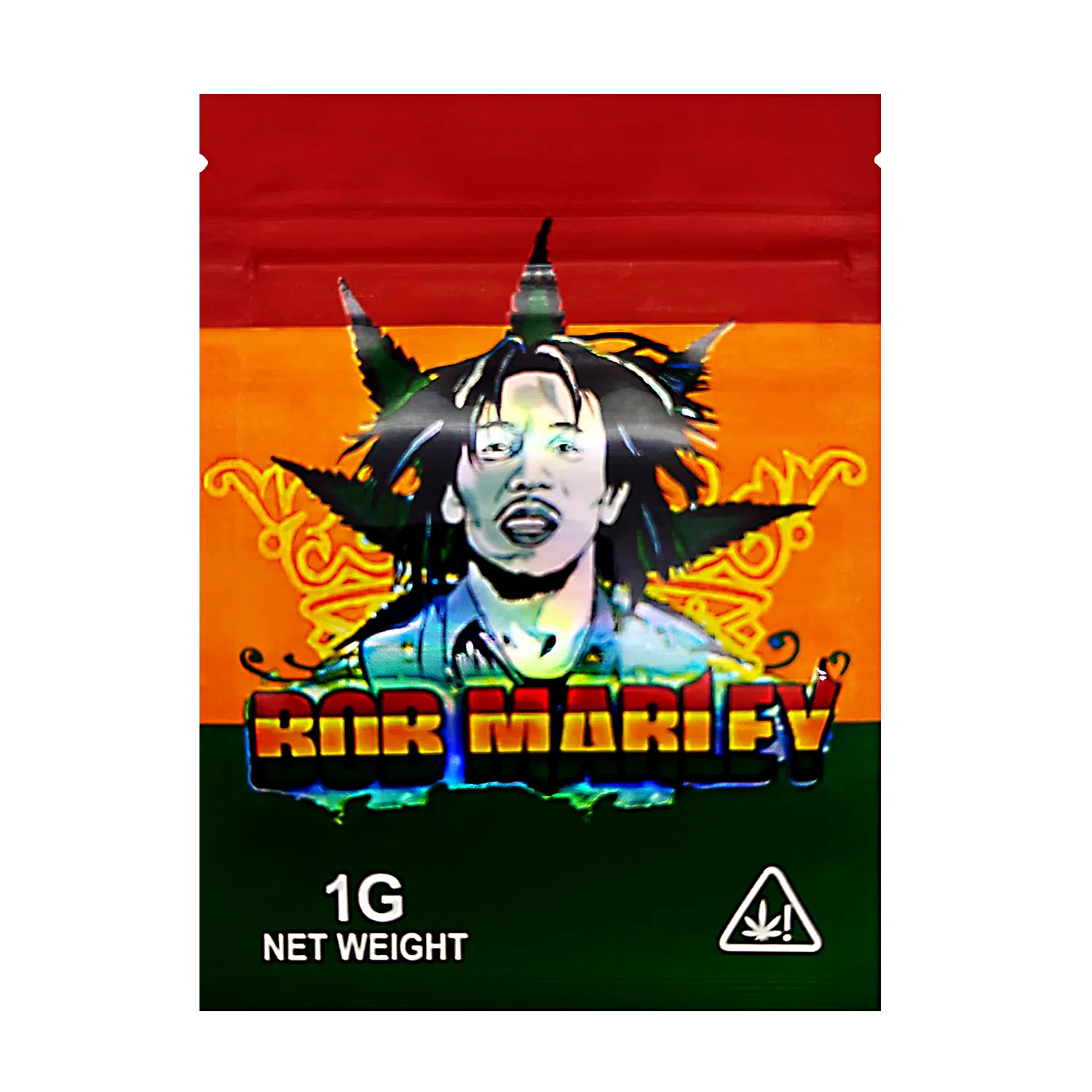 1 Gram Mylar Bag – Premium Smell-Proof Flower Packaging - Bob Marley (100 Count) CMB-1G-197