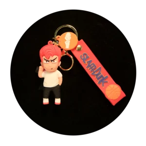 KSB-305 Slam Dunk Red - Keychain With Silicone Band