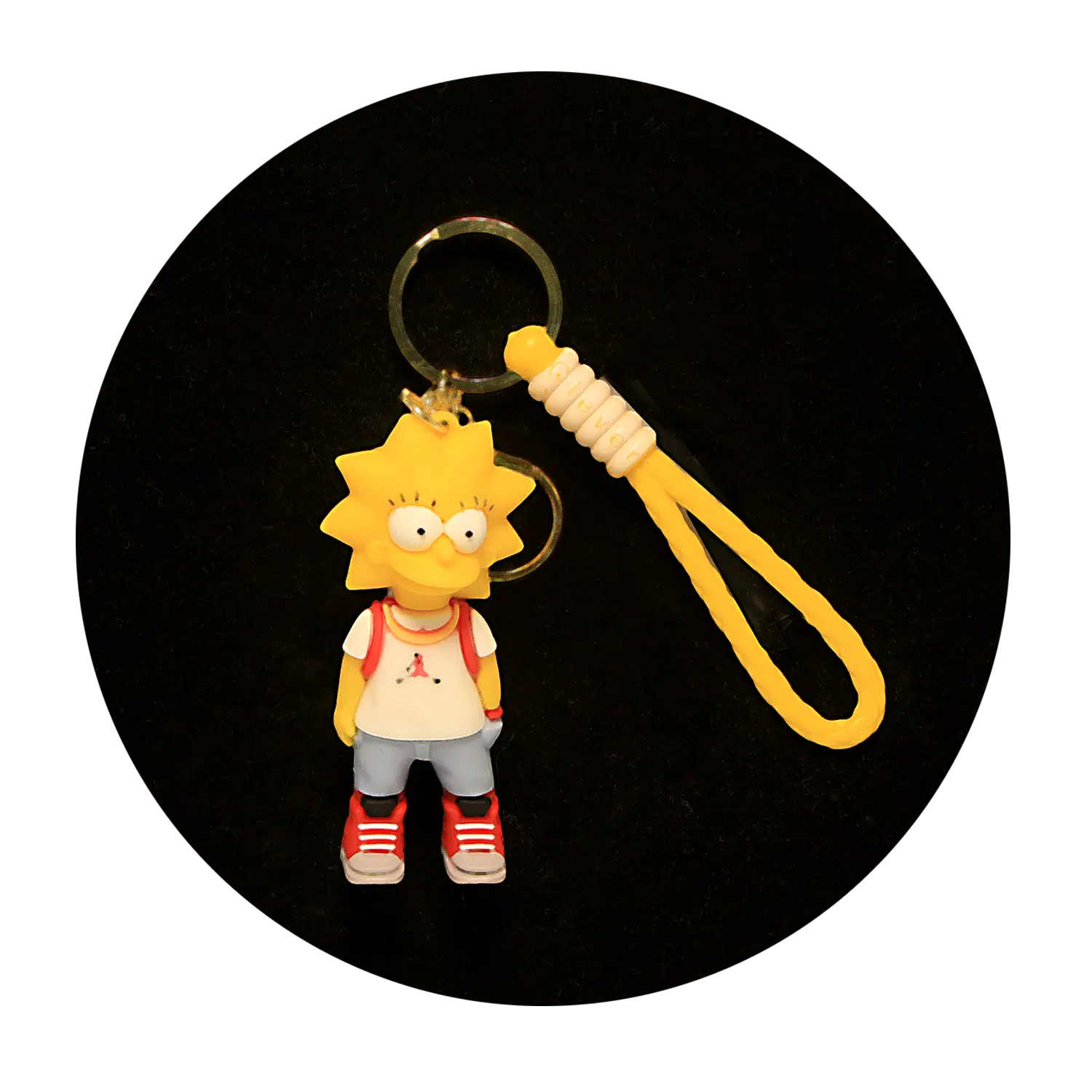 KSB-312 Comics - The Simpsons - Lisa - Keychain With Silicone Band