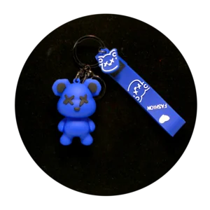 KSB-330 Bear KAWS Sesame Street (Blue) - Keychain With Silicone Band