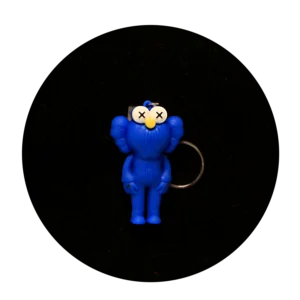 KSB-333 Kaws Bear Blue - Keychain With Silicone Band