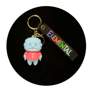 KSB-335 Pixar - Elemental - Harold Ripple - Keychain With Silicone Band