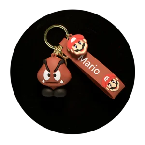 KSB-339 Nintendo - Super Mario - Goomba - Keychain With Silicone Band