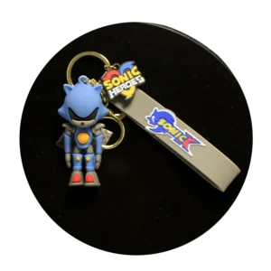 KSB-347 Comics - Sonic - Metal Sonic - Keychain With Silicone Band