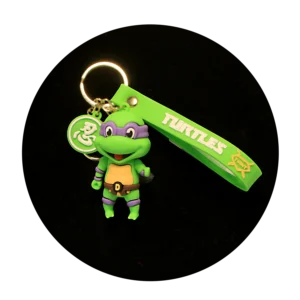 KSB-359 Comics - Ninja Turtles - Donatello Purple - Keychain With Silicone Band