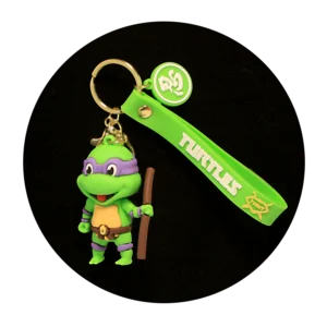 KSB-360 Comics - Ninja Turtles - Donatello Purple Mini - Keychain With Silicone Band