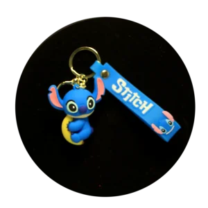 KSB-372 Disney Movie - Lilo & Stitch - Stitch Blue 04 - Keychain With Silicone Band