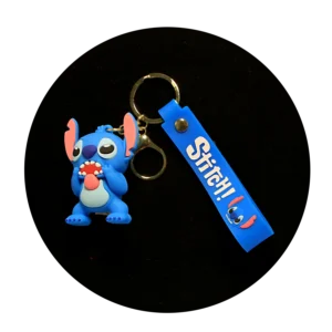 KSB-374 Disney Movie - Lilo & Stitch - Stitch Blue 06 - Keychain With Silicone Band