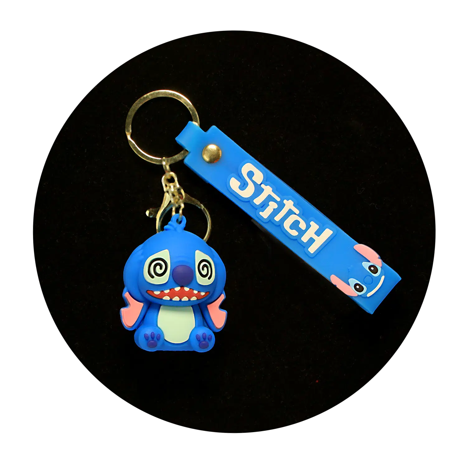 KSB-378 Disney Movie – Lilo & Stitch – Stitch Blue 10 – Keychain With Silicone Band