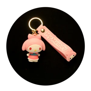 KSB-420 Misc - My Melody 02 - Keychain With Silicone Band