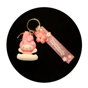 KSB-422 Misc - My Melody 04 - Keychain With Silicone Band