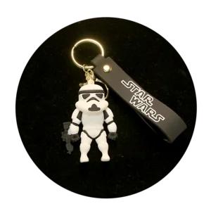 KSB-437 Star Wars - Storm Trooper 01 - Keychain With Silicone Band