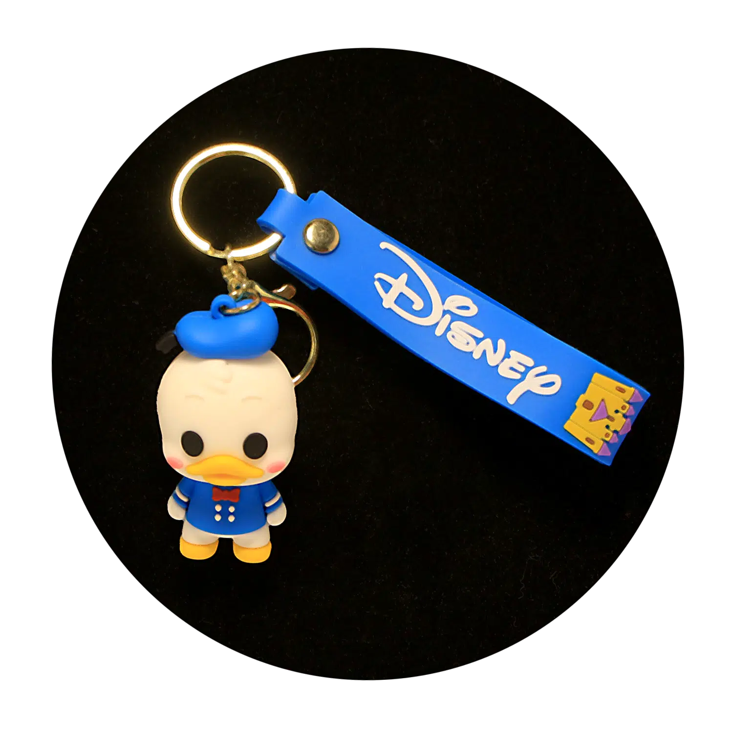 KSB-448 Disney - Donald Duck Arms Down - Keychain With Silicone Band