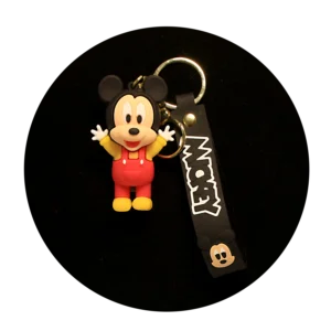 KSB-459 Disney - Mickey Mouse (Black) - Keychain With Silicone Band