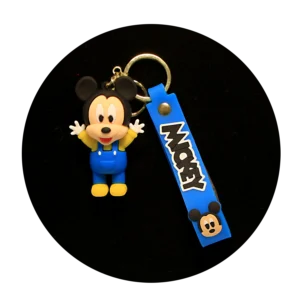 KSB-460 Disney - Mickey Mouse (Blue) - Keychain With Silicone Band