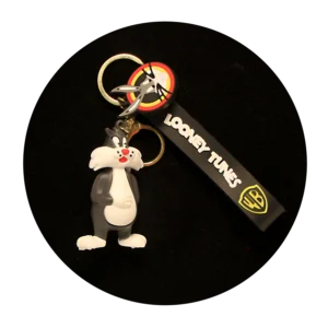 KSB-467 Looney Tunes - Sylvester - Keychain With Silicone Band