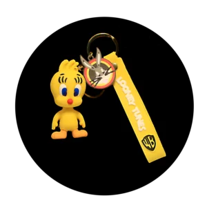 KSB-468 Looney Tunes - Tweety Bird - Keychain With Silicone Band